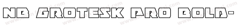 NB Grotesk Pro Bold字体转换